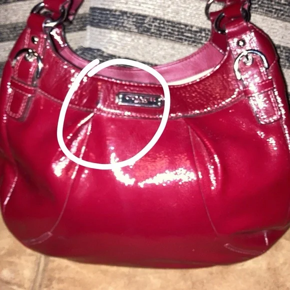 Coach Red Patent Leather Satchel 
NoH1293-F19705 - Picture 11 of 14